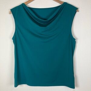 Halara Cowl Neck Sleeveless Blouse Size S NWT Stretch Work Top